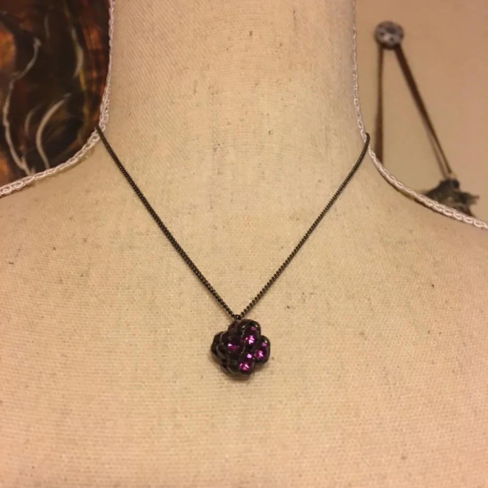 Vintage purple crystal